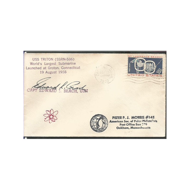 USA 1959, Łódź podwodna USS Triton. Groton