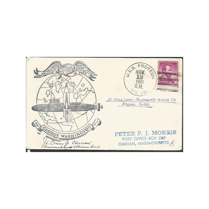 USA 1961, Łódź podwodna USS George Washington. USS Proteus