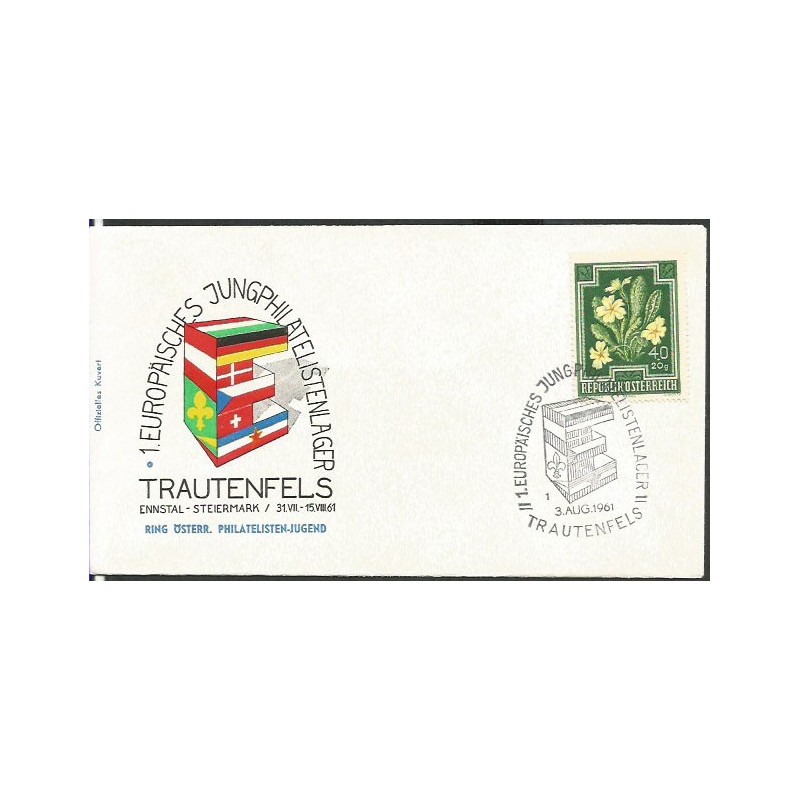 Austria 1961, Harcerstwo, filatelistyka. Trautenfels
