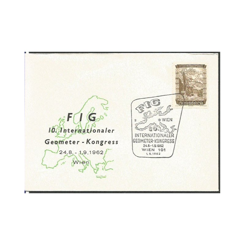 Austria 1962, Geodezja, FIG. Wiedeń