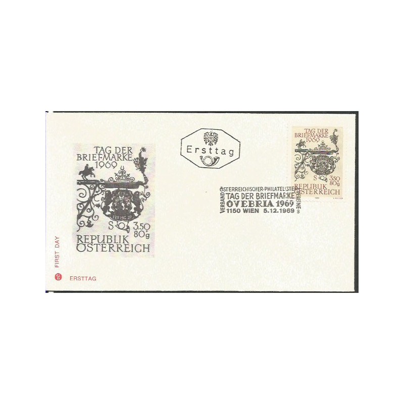 Austria 1969, Dzień znaczka. FDC