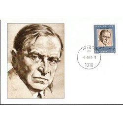 Austria 1981, 100. urodziny Otto Bauera, polityka. Karta maksimum