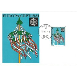 Austria 1981, EUROPA CEPT. Karta maksimum