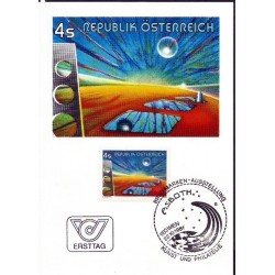 Austria 1987, Malarstwo, Oscar Asboth. Karta maksimum