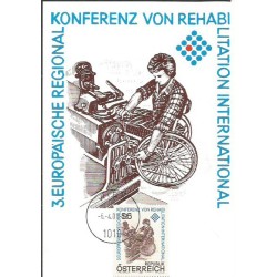 Austria 1981, Medycyna, rehabilitacja. Karta maksimum