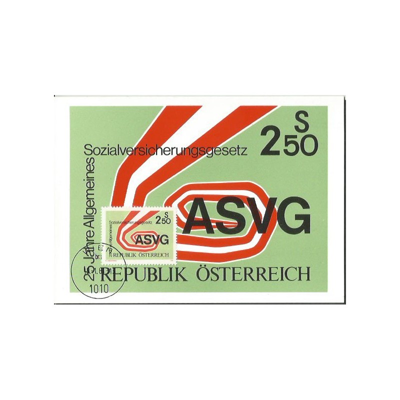 Austria 1981, Prawo o powszechnym ubezpieczeniu społecznym. Karta maksimum
