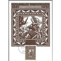 Austria 1981, Wilhelm Dachauer, malarstwo. Karta maksimum