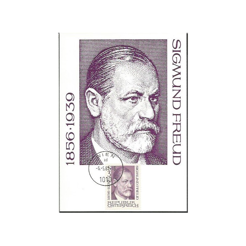 Austria 1981, Zygmunt Freud, psychologia. Karta maksimum