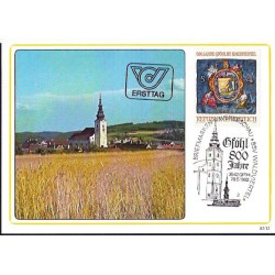Austria 1982, 800 lat miasta Gföhl. Karta maksimum