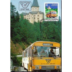 Austria 1982, Autobus, poczta autobusowa. Karta maksimum