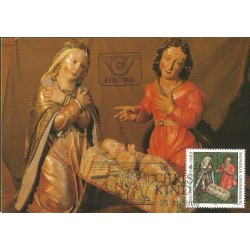 Austria 1982, Boże Narodzenie, Christkindl. Karta maksimum