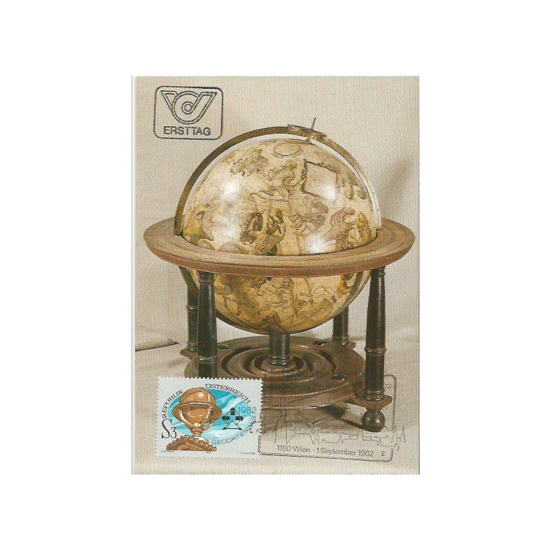 Austria 1982, Geodezja, Dzień Geodetów. Karta maksimum