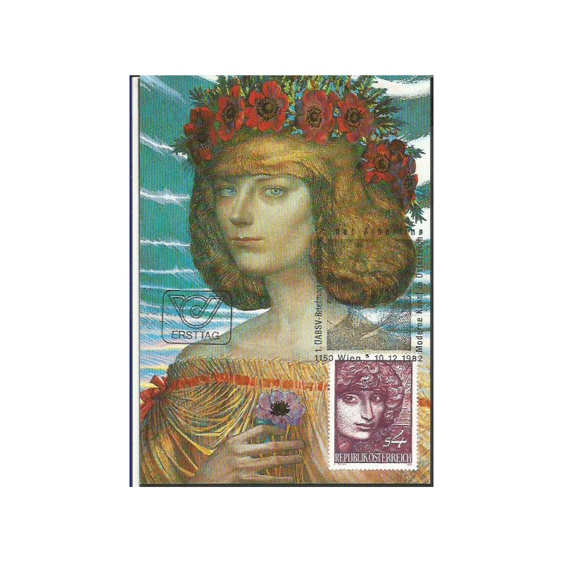 Austria 1982, Sztuka. Karta maksimum