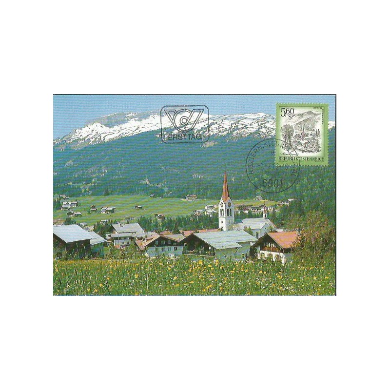 Austria 1982, Turystyka, góry. Karta maksimum