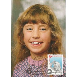 Austria 1983, 75. rocznica Towarzystwa Przyjaciół Dzieci. Karta maksimum