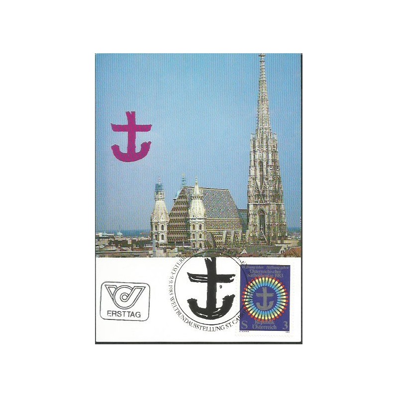 Austria 1983, Austriacki Dzień Katolicki 1983. Karta maksimum