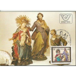 Austria 1983, Boże Narodzenie. Karta maksimum