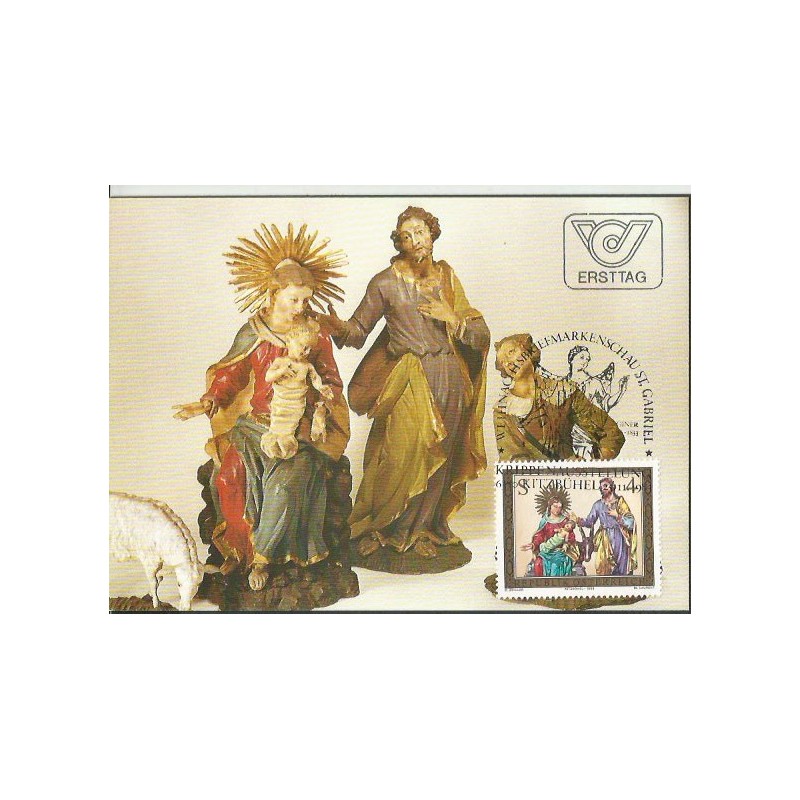 Austria 1983, Boże Narodzenie. Karta maksimum