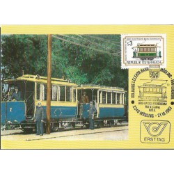 Austria 1983, Kolej, stulecie pierwszej kolei elektrycznej w Austrii. Karta maksimum