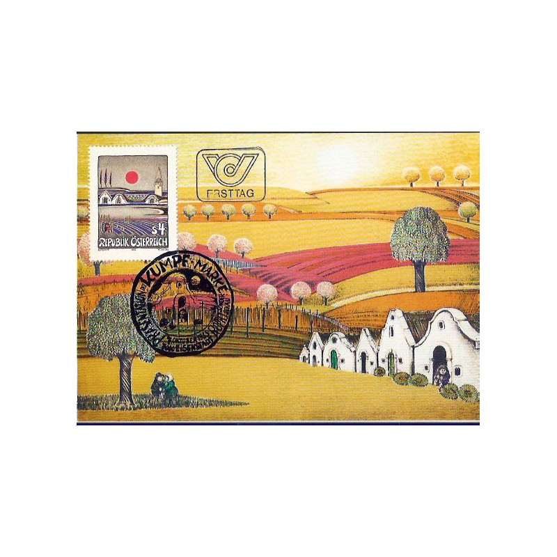 Austria 1983, Malarstwo. Karta maksimum