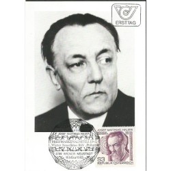 Austria 1983, Muzyka, J. M. Hauer. Karta maksimum