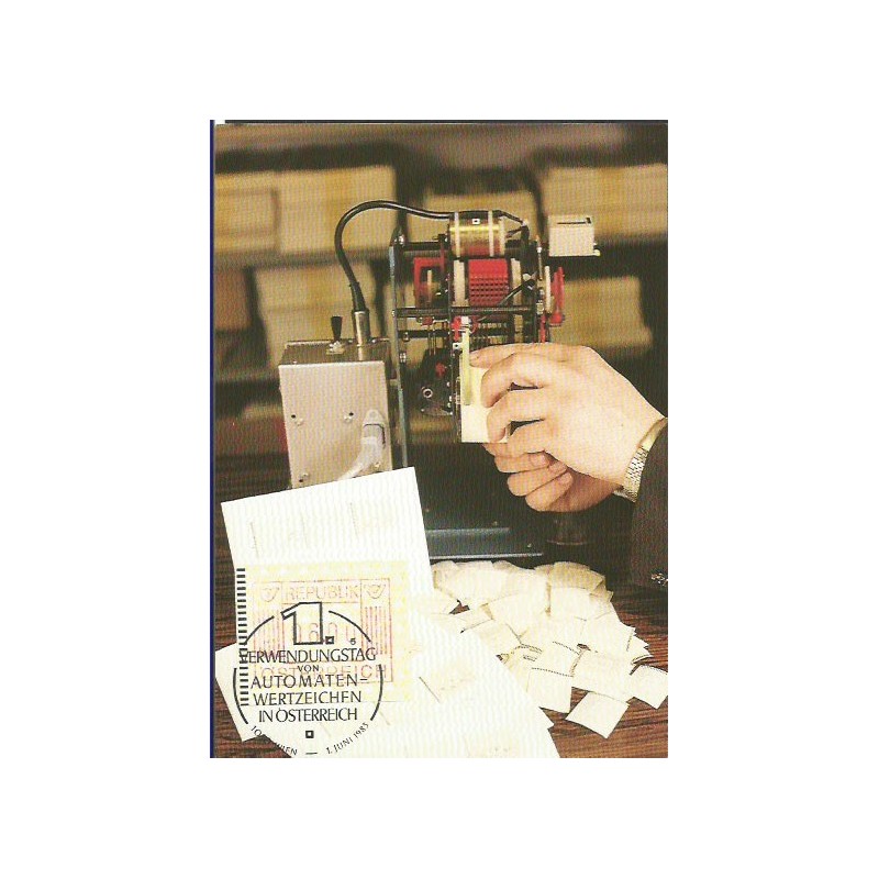 Austria 1983, Znaczek z automatu. Karta maksimum