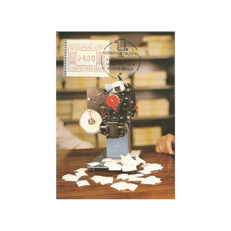Austria 1983, Znaczek z automatu. Karta maksimum