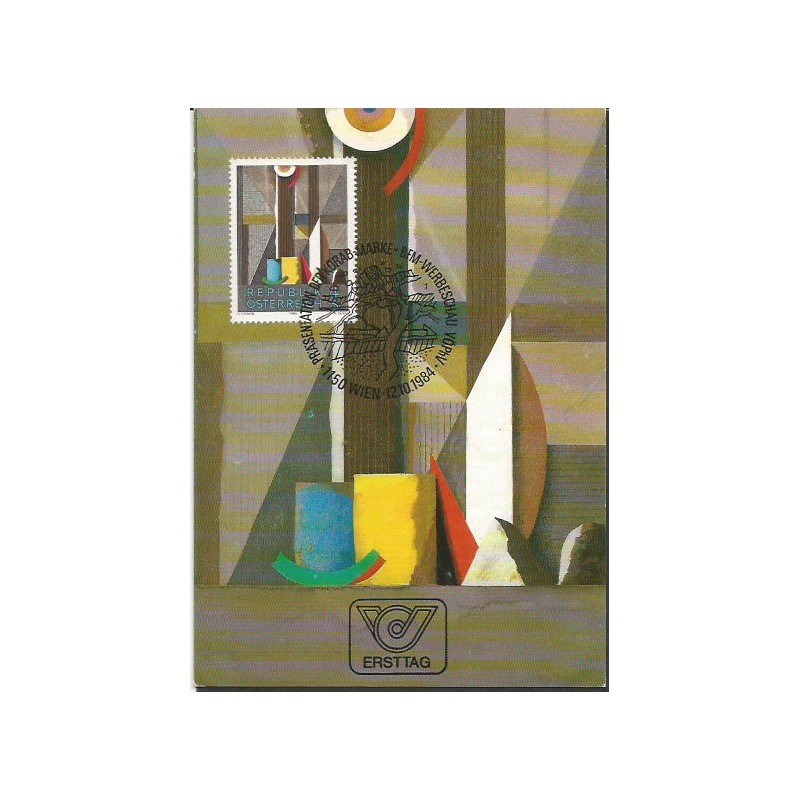 Austria 1984, Malarstwo. Karta maksimum