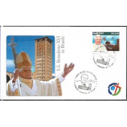 Brazylia 2007, Papież Benedykt XVI. FDC Aparecida