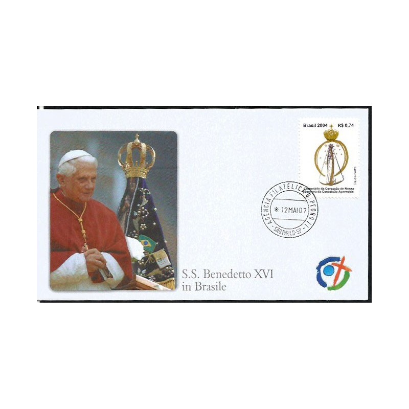 Brazylia 2007, Papież Benedykt XVI. Koperta