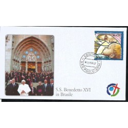 Brazylia 2007, Papież Benedykt XVI. Koperta