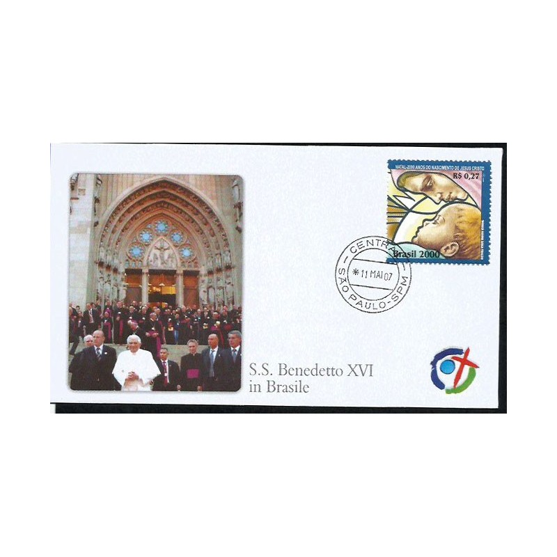 Brazylia 2007, Papież Benedykt XVI. Koperta