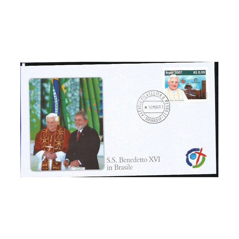 Brazylia 2007, Papież Benedykt XVI. Koperta