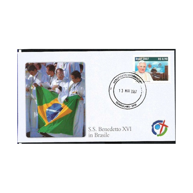Brazylia 2007, Papież Benedykt XVI. Koperta