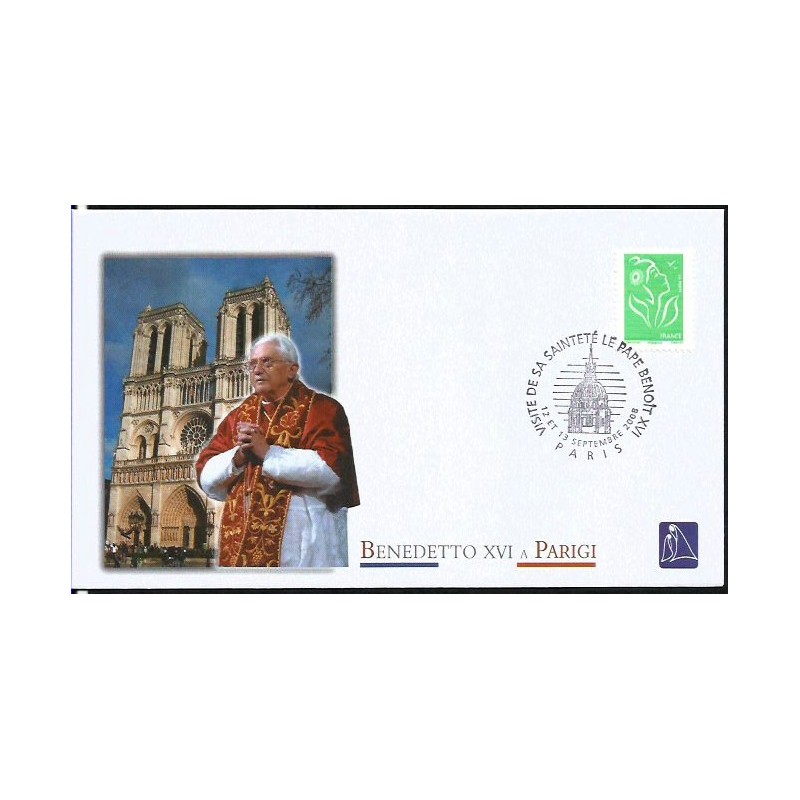 Francja 2008, Papież Benedykt XVI. Datownik