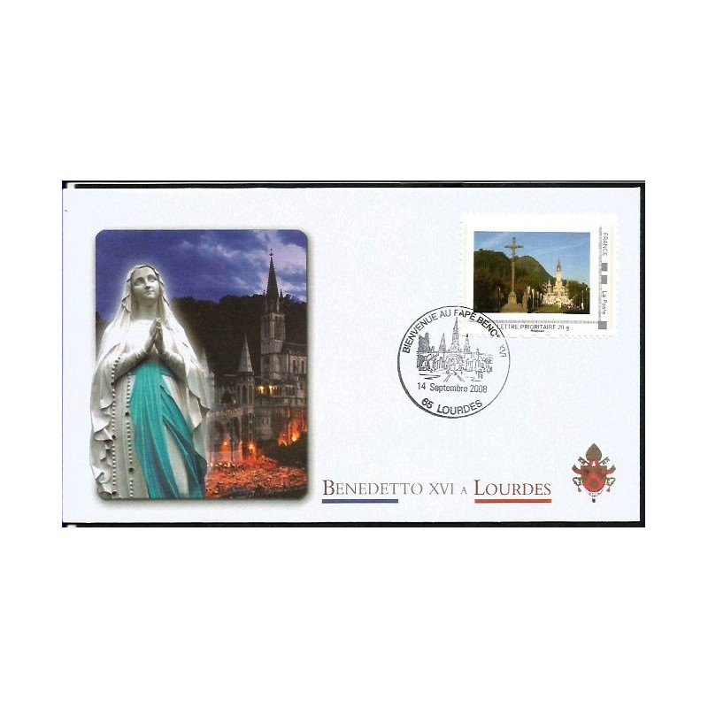 Francja 2008, Papież Benedykt XVI. Sanktuarium Lourdes