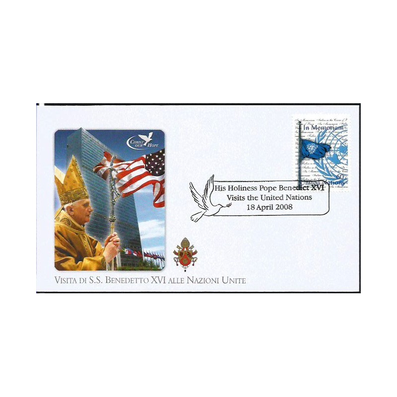 ONZ 2008, Papież Benedykt XVI. Datownik