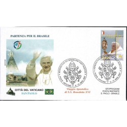 Watykan 2007, Papież Benedykt XVI, Brazylia. Datownik