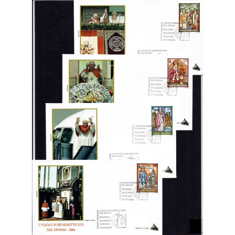 Watykan 2007, Papież Benedykt XVI, pielgrzymki, Polska. FDC