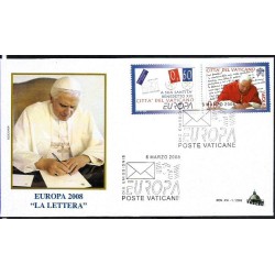 Watykan 2008, EUROPA CEPT: list, papież Benedykt XVI. FDC