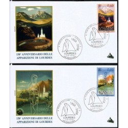 Watykan 2008, Objawienia maryjne w Lourdes. FDC