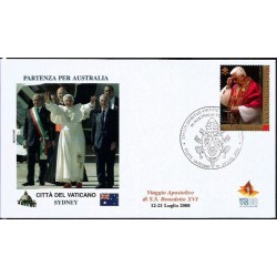 Watykan 2008, Papież Benedykt XVI, Australia. Datownik