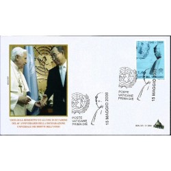 Watykan 2008, Papież Benedykt XVI, ONZ. FDC