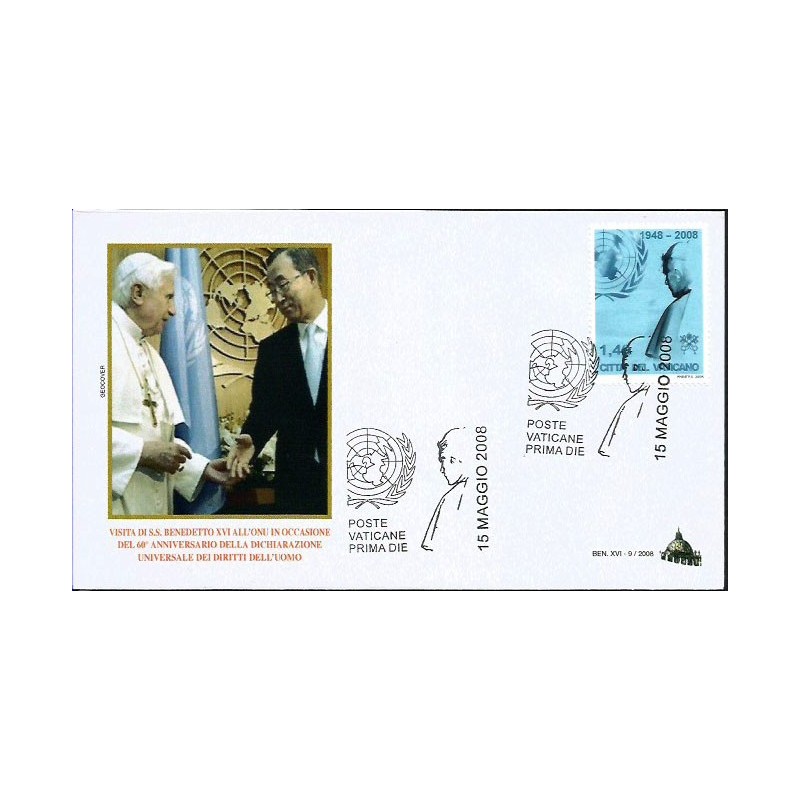 Watykan 2008, Papież Benedykt XVI, ONZ. FDC
