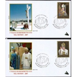 Watykan 2008, Papież Benedykt XVI, pielgrzymki. FDC