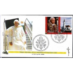 Watykan 2008, Papież Benedykt XVI, USA. Datownik