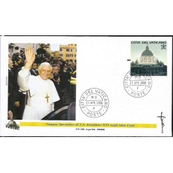 Watykan 2008, Papież Benedykt XVI, USA. Powrót z pielgrzymki