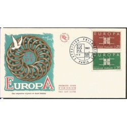 Francja 1963, EUROPA CEPT. FDC