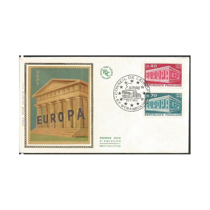 Francja 1969, EUROPA CEPT. FDC