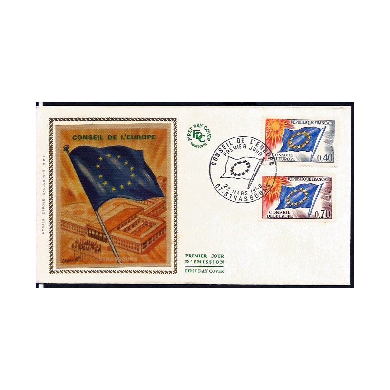 Francja 1969, Rada Europy. FDC